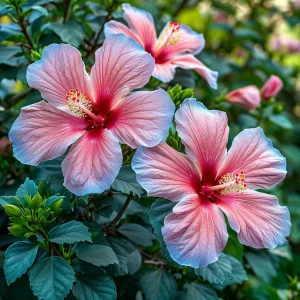 Гибискус садовый Тропикал Сан купить по цене от 293р. в интернет-магазине «Посадика» с доставкой почтой в в Белокурихае и по всей России – [изображение №1].