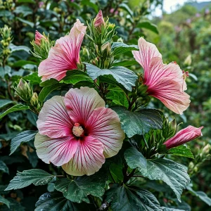 Гибискус Иден Бьюти купить по цене от 460р. в интернет-магазине «Посадика» с доставкой почтой в в Белокурихае и по всей России – [изображение №1].