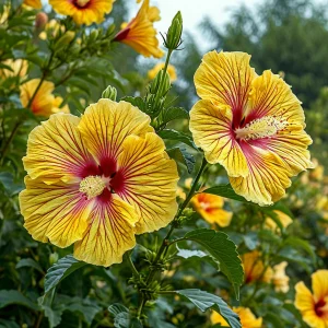 Гибискус Свит Соната купить по цене от 249р. в интернет-магазине «Посадика» с доставкой почтой в в Белокурихае и по всей России – [изображение №1].